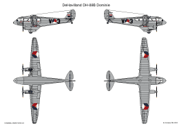 DeHavilland DH89B Dominie KLU 2 SMALL
