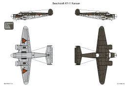 Kleurenschema Beech AT-11 Kansan