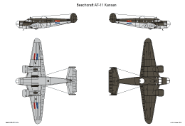Kleurenschema Beech AT-11 Kansan