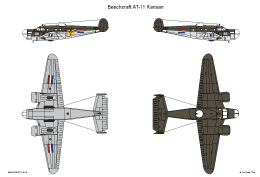Kleurenschema Beech AT-11 Kansan