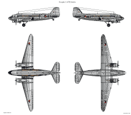 Douglas C47 ML KNIL 4A SMALL