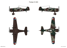 Fokker DXXI 2A SMALL