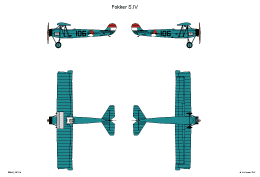 Kleurenschema Fokker S.IV.