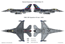 GeneralDynamics F16A-1998 306Sq-45Jaar