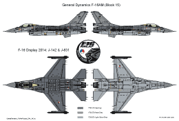 GeneralDynamics F16AM Display 2014 J142 J631 SMALL
