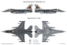 GeneralDynamics F16AM J196 TigerMeet 2012 SMALL