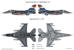 GeneralDynamics F16AM J196 TigerMeet 2012 SMALL