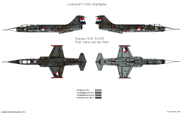 Lockheed F104G Starfighter Display 1968 SMALL