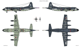 Kleurenschema Lockheed P3C Orion.