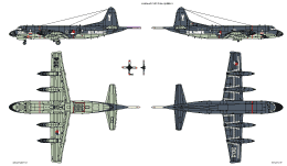Kleurenschema Lockheed P3C Orion.