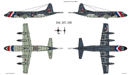 Kleurenschema Lockheed P3C Orion.