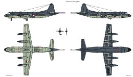 Kleurenschema Lockheed P3C Orion.