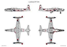 Eerste schema Lockheed RT-33A