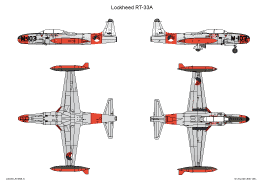 Eerste schema Lockheed RT-33A