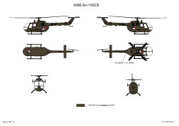 MBB Bo-105C in het afleverschema.