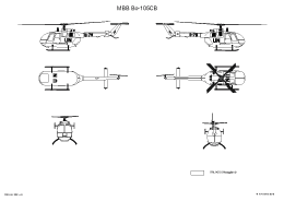 MBB Bo-105C in het UN schema.