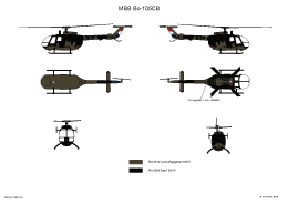 MBB Bo-105C in het UN schema.