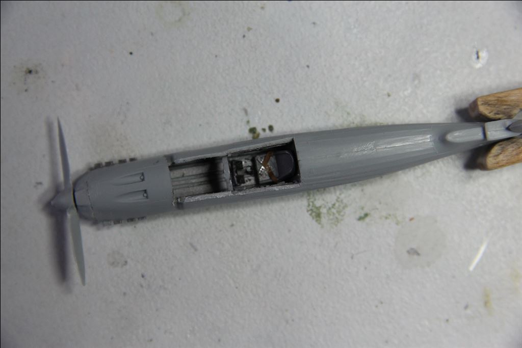 De romp met zicht op het 'kantoor