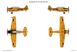 Noorduijn AT-16 Harvard IIB: Kleurenschema ML-KNIL