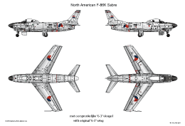 NorthAmerican F86K Sabre 1A SMALL