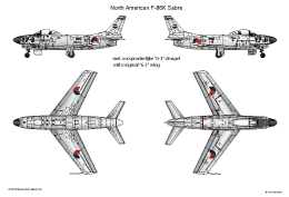 NorthAmerican F86K Sabre 1B SMALL