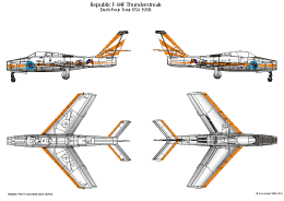 Republic F 84F Thunderstreak Dash4 USAF SMALL