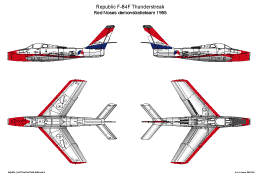 Republic F 84F Thunderstreak Rednoses SMALL
