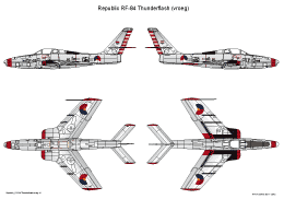 Republic RF-84F Thunderflash-basis-vroeg-SMALL