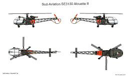 Kleurenschema SudAviation-AlouetteII-1.