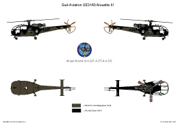 Aerospatiale Alouette III: with badge because of 40 years Alouette III in Dutch military service.